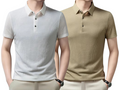 Polo élégante en coton premium avec un col ajusté et trois boutons, dans une teinte sophistiquée, parfaite pour les occasions décontractées et formelles.