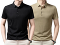 Polo élégante en coton premium avec un col ajusté et trois boutons, dans une teinte sophistiquée, parfaite pour les occasions décontractées et formelles.