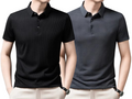 Polo élégante en coton premium avec un col ajusté et trois boutons, dans une teinte sophistiquée, parfaite pour les occasions décontractées et formelles.