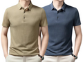 Polo élégante en coton premium avec un col ajusté et trois boutons, dans une teinte sophistiquée, parfaite pour les occasions décontractées et formelles.